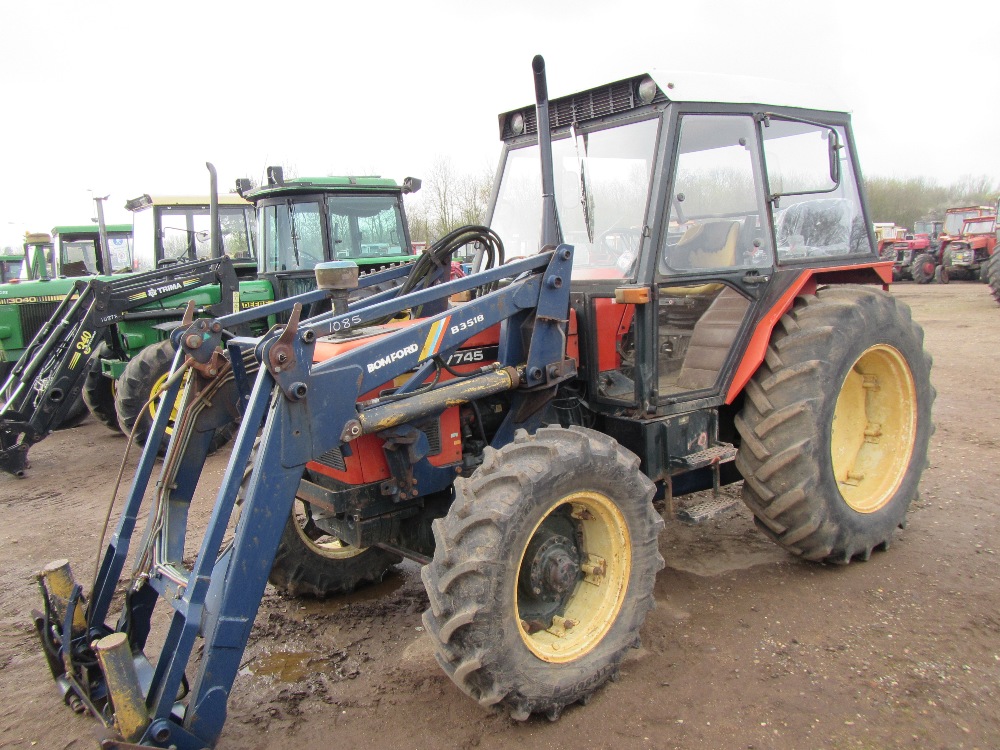 Zetor 7745 4wd Tractor with Bomford Front End Loader. V5 will be