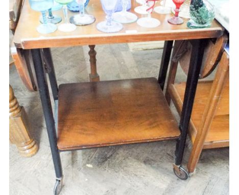 A 1960's two tier drop leaf tea trolley 