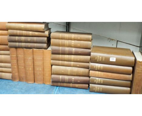 Approximately 100 'The Weekly Notes' law books and law reports Chancery Division late 1800's early 1900's 