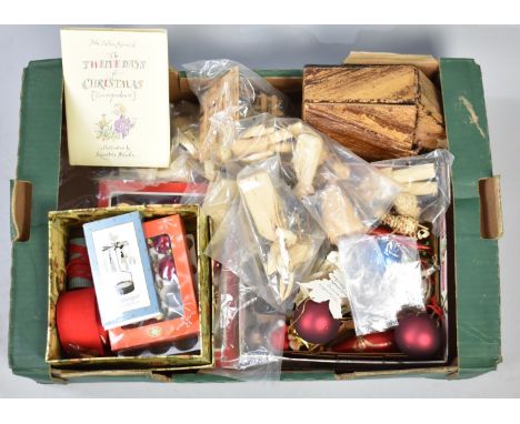 A Collection of Vintage Christmas Decorations, Figures Etc