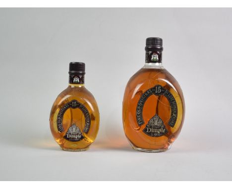 One Litre Bottle and One 37.5cl Bottle of 15 Year Old Dimple Original Deluxe Scotch Whisky