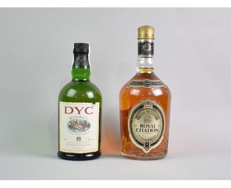 A Litre Bottle of Royal Citation Chivas Brothers Blended Scotch Whisky and a Bottle of 8 Year Old Spanish Blended Whisky