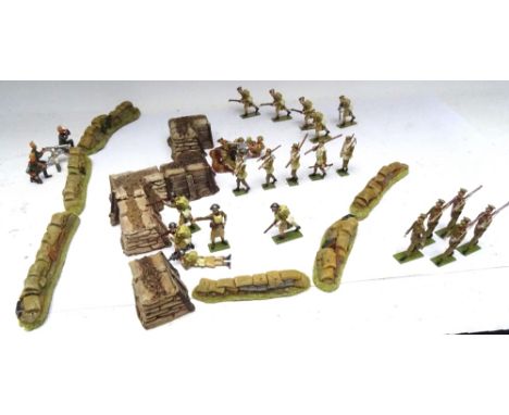 Toy Army Workshop WWI British Troops sets BS11, 32, 51 (one bayonet missing) and 55 in original boxes with Tommy Atkins Germa