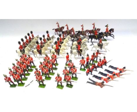 Britains Dragoon Guards and Dragoons Somerset Light Infantry and West Surrey Regiment with Officer and Trumpeter (Condition E