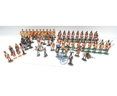 Del Prado British, Napoleon at War series British Forces with seven other figures, twenty each Royal Marines, Highland Light 