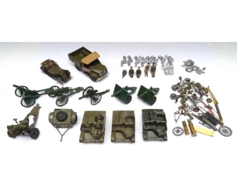 David Hawkins Collection Britains set 1877, Beetle Lorry with Driver (Condition Very Good) and 1448 Army Staff Car with occup
