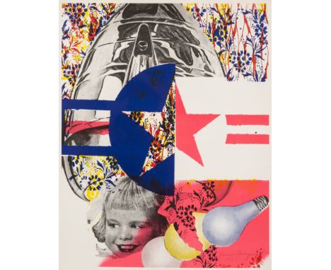 James Rosenquist (b.1933)F-111 (Castelli Gallery Poster)Offset lithograph printed in colours, 1965, signed and dated in penci
