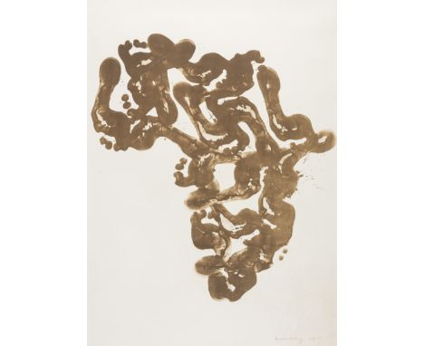 δ Richard Long (b.1945)Africa FootprintsLithograph printed in colours, 1986, signed and numbered from the edition of 75 in br