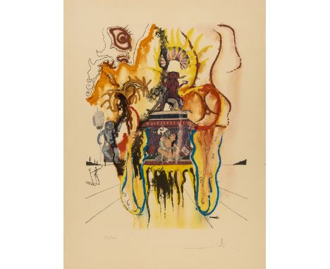 δ Salvador Dali (1904-1989)Mystic (Indian) (M & L 1396b)Lithograph printed in colours, 1973, signed and numbered edition of 1