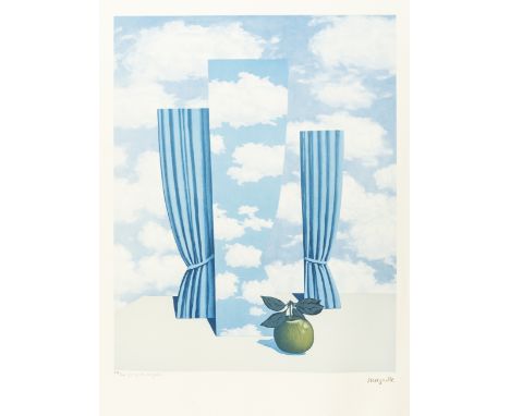 δ Rene Magritte (1898-1967) (after)Le beau mondeLithograph printed in colours, stamp signed, signed by Georgette Magritte, th