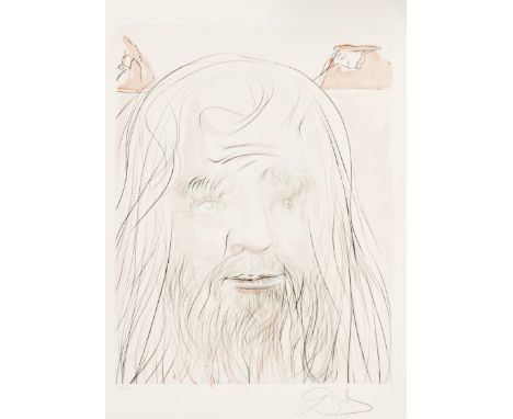 δ Salvador Dali (1904-1989)Leonardo (M & L 764)Drypoint with aquatint and lithograph in colours, 1975, signed and numbered fr