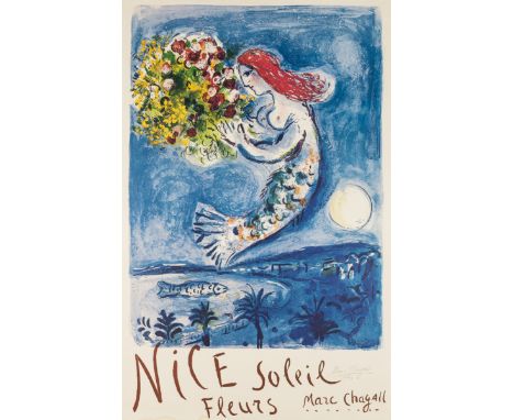 δ Marc Chagall (1887-1985)La Baie de Anges (Sorlier p.39)Lithograph printed in colours, 1962, signed and dated in pencil, on 