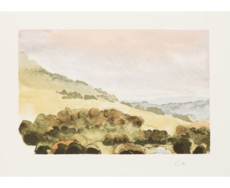 δ HRH Prince of Wales (b.1948)Wensleydale from MoorcockLithograph printed in colours, 1990, signed, dated and inscribed 'Stud
