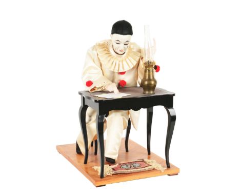 "Pierrot Ecrivain" Musical Automaton made by Christian Bailly inspired by the 19th century work of Vichy, this example of "Pi