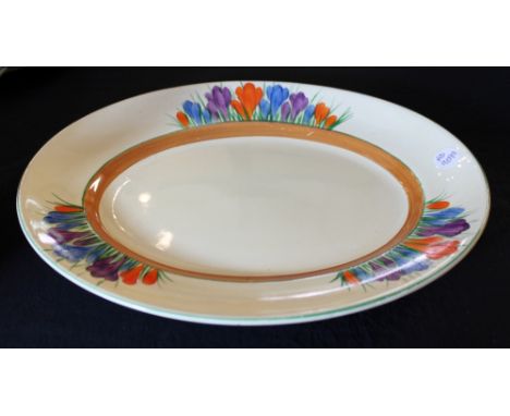 Clarice Cliff Crocus oval platter