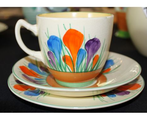 Clarice Cliff Crocus trio