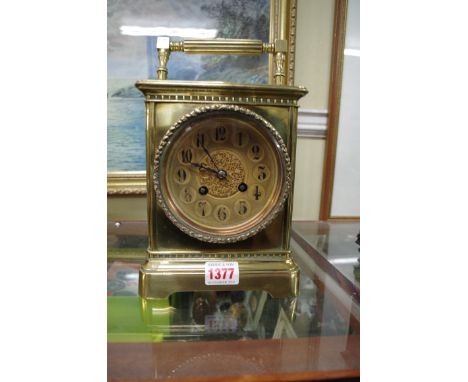A late 19th century combined mantel clock and barometer,&nbsp;25.5cm high. 