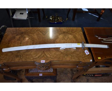 A reproduction of a Japanese katana and scabbard,&nbsp;66cm blade. 