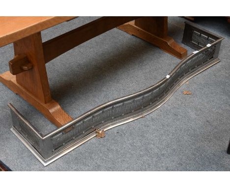 A Late 19th/Early 20th Century Pierced Steel Fender, 139cm by 36cmProvenance: The Selected Contents of Eden Lacy, Lazonby, fr