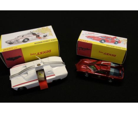 DINKY - CAPTAIN SCARLET - vehicles from Captain Scarlet to include a restored 105 Maximum Security Vehicle in repro box and a