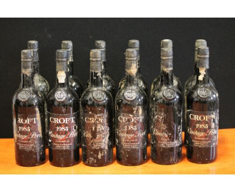 VINTAGE PORT - 12 bottles of 1985 Croft vintage port.