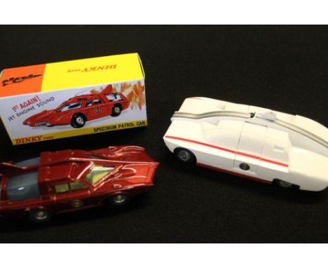 DINKY - CAPTAIN SCARLET - vehicles from Captain Scarlet to include a restored 105 Maximum Security Vehicle (aerial damaged) a
