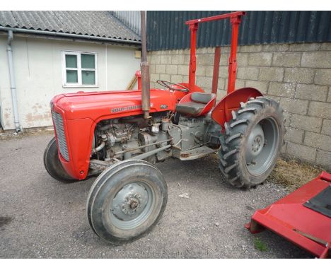 A Massey Ferguson 35 3-Cylinder Diesel engined Tractor, Serial Number No reads: SNM 260949, so likely to have been manufactur