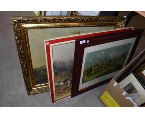 Three Fox hunting related print.