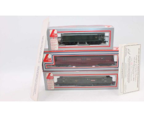 A Lima boxed 00 gauge diesel locomotive boxed group to include a Class 20 finished in BR green No. D8040 limited edition No. 