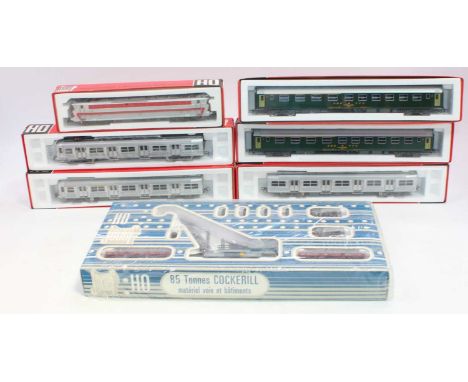 Seven various boxed H0 scale locomotives, rolling stock and gift set group, all by Jouef, Ref. Nos. to include 8451, 8498, 87