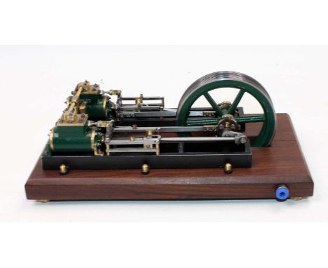 A very well engineered miniature scale model based on the Stuart Turner "Victoria" Steam engine, to measure 24cm x 13cm, to r