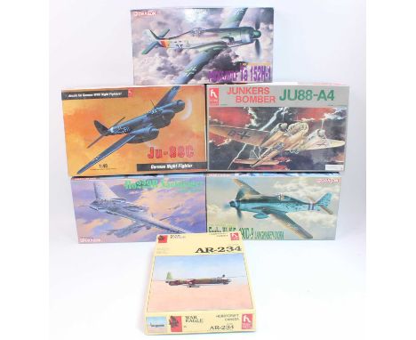 A group of 6 1:48th scale kits by Hobby craft x3, Dragon x3, all sealed in bags, appear complete but not checked for complete