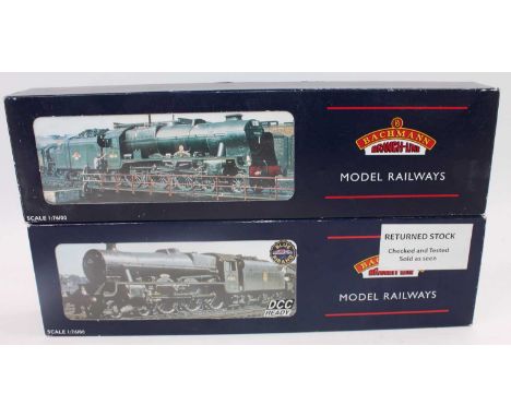A Bachmann boxed locomotive group, two examples to include No. 31-175 Jubilee Class No. 45611 Hong Kong Stanier locomotive an