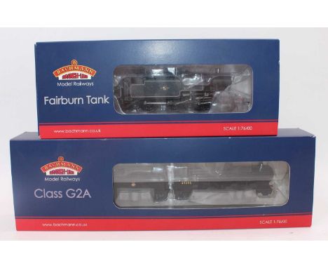 A Bachmann Branchline  00 gauge locomotive group, two examples to include a No. 32-882 'Fairburn' class 2-6-4 tank locomotive