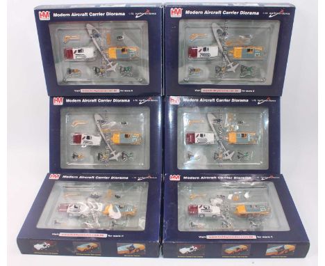 A Hobby Master 1/72 scale modern aircraft diorama ex-shop stock group, six examples, model No. HD1002, all as issued