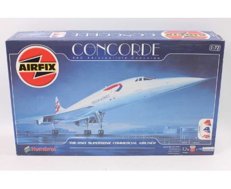 An Airfix 1/72 scale Concorde plastic aircraft housed in the original Airfix branded packaging