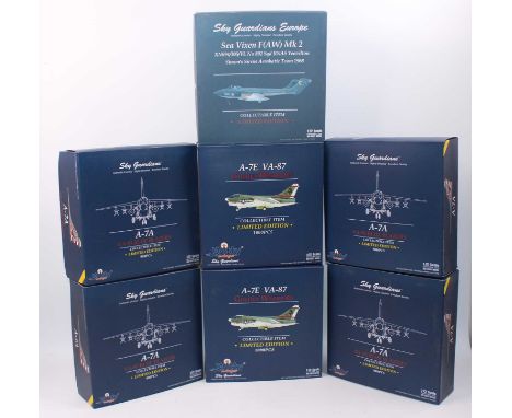 A Sky Guardians and Witty Wings 1/72 scale boxed diecast aircraft group, seven examples to include 4x Witty Wings Sky Guardia