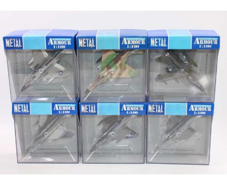 A group of 12 Collection Armour 1:100th scale aircraft, all boxed as follows: 6 x Phantoms in various liveries (Spain issue h