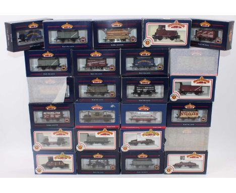 25 various boxed as issued Bachmann 00 gauge wagons and rolling stock to include a 20-ton brake van finished in BR grey, a Me