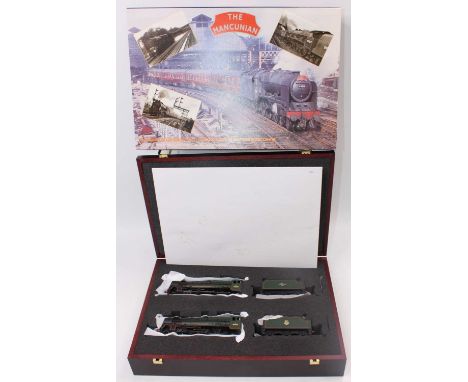 A Bachmann No. 31-27Y limited edition The Mancunian gift set comprising of two locomotives housed in the original foam packed