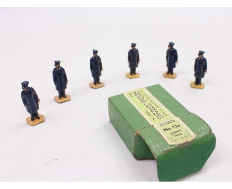 An original box Dinky toys figures containing six "Cook's Man" ref. no. 13a, figures (NM) (BE), a very rare item