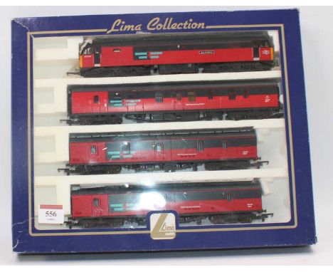 A Lima model No. 149784AB four piece rail express system class 47 RES Publica diesel locomotive and accompanying rolling stoc