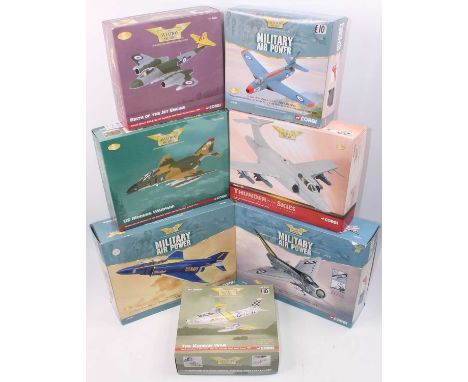 A Corgi Aviation Archive 1/72 scale boxed aircraft group, seven examples to include Ref. Nos. AA32305, A33209, AA33218, AA327