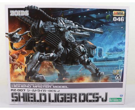 Zoids RZ-007 Shield Liger DCS-J 1/72 Scale Full Action Plastic Model Kit , Kotobukiya, Takara Tomy, 046. New in box, some min