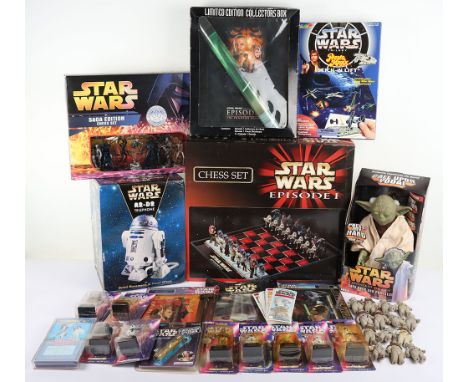 Star Wars Collection of Memorabilia Ephemera and Collectables with rare stationary set, Including Vintage Star Wars Ewoks Chi