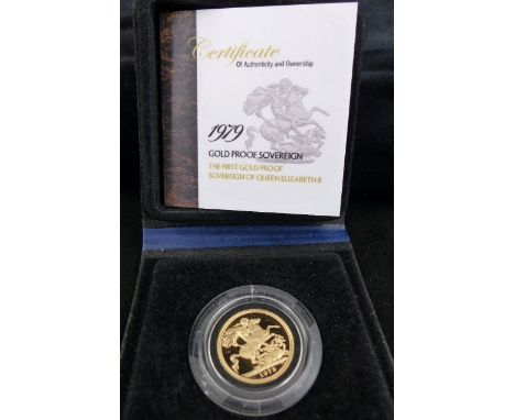 1979 Elizabeth First proof of reign full sovereign.