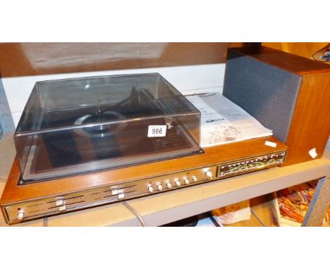 Retro Bush record player and radio unit, model no A1006