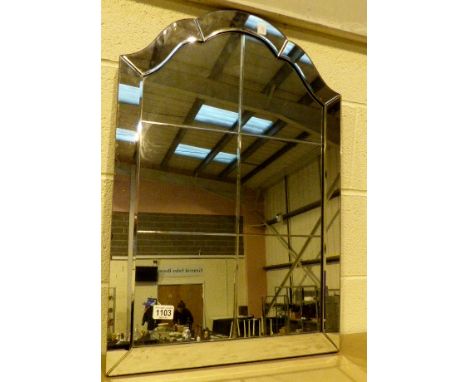 Round hanging mirror. 51 x 79