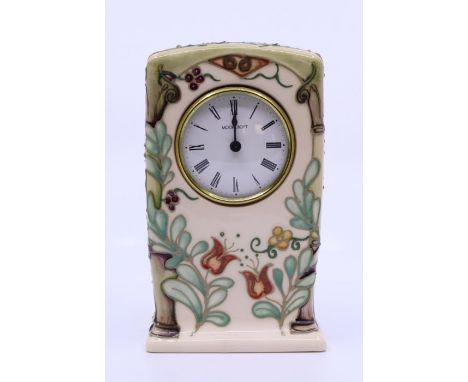 A Moorcroft clock, 162/300 H:16cm Condition: Good