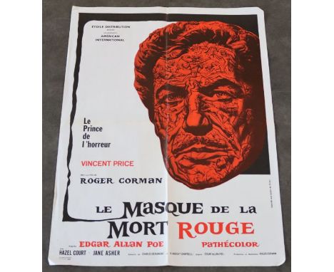 A vintage movie poster 'Le Masque de la Mort Rouge' (1964)